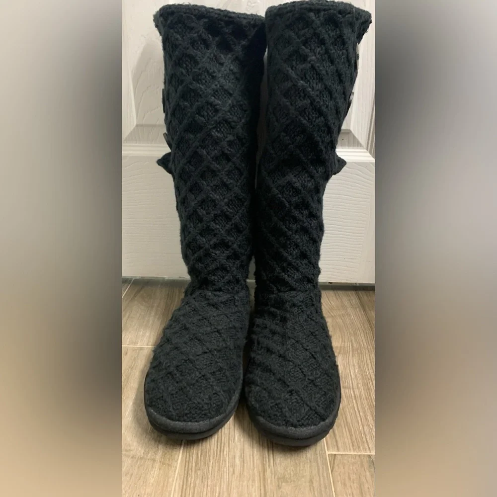 Ugg Australia Women’s Sweater Cardy Knit Boots - Size 9 - Picture 8 of 9